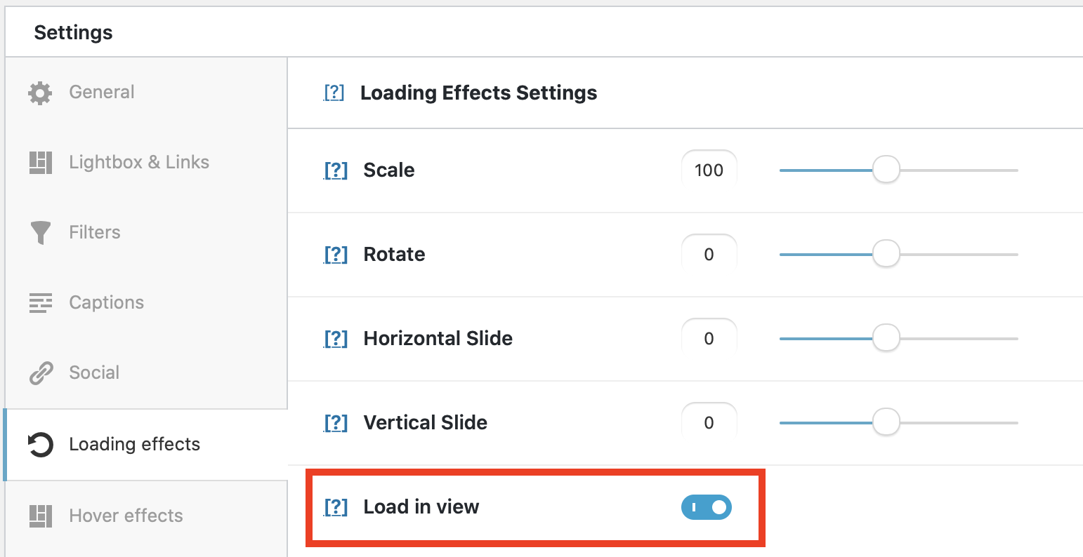 Modula In-view Load