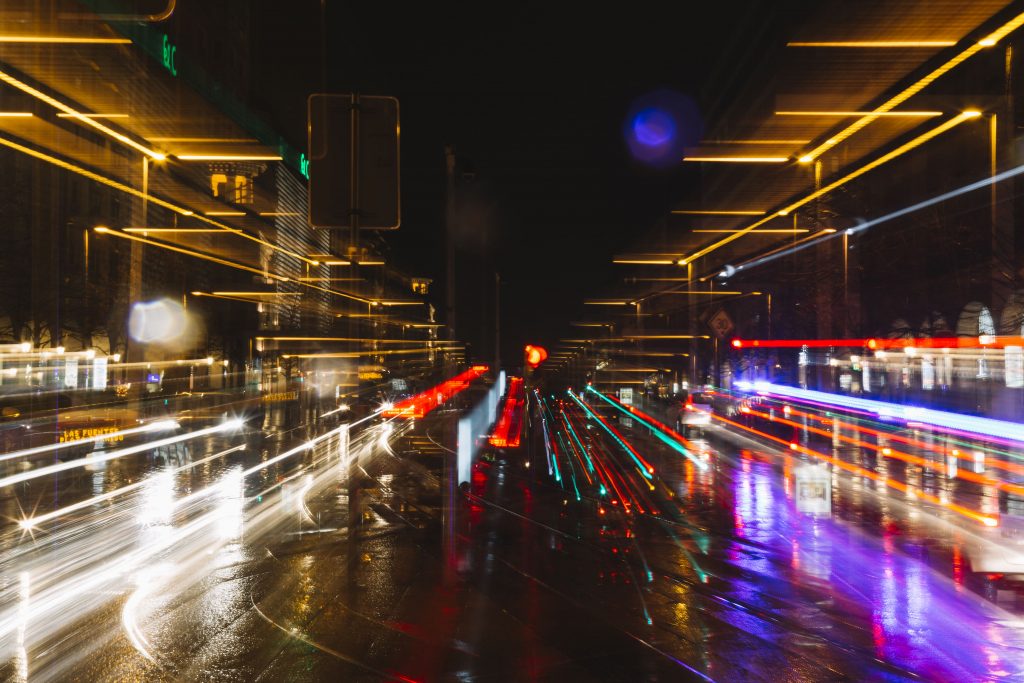 long exposure cars