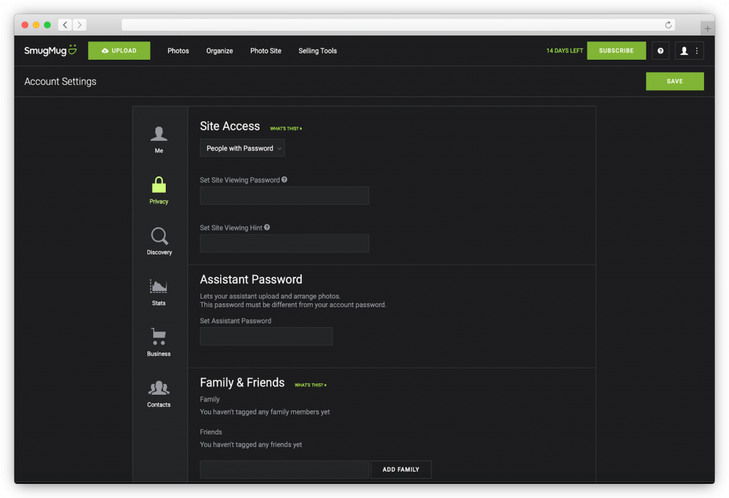 Smugmug - make your website secure