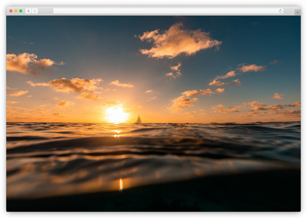 Amazing beach photograph during golden hour
