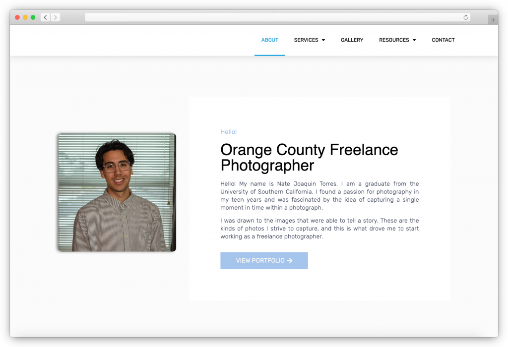 nature portrait photographer