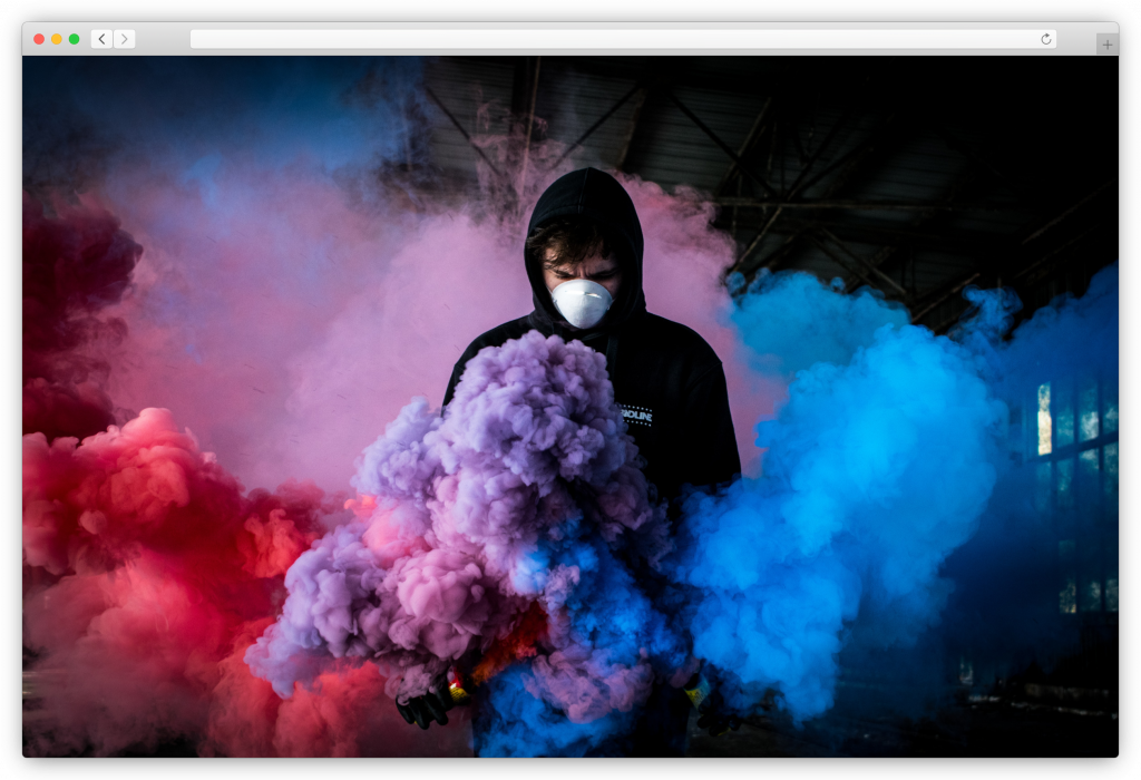 smoke bomb photography