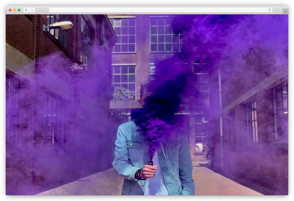 smoke bomb photography