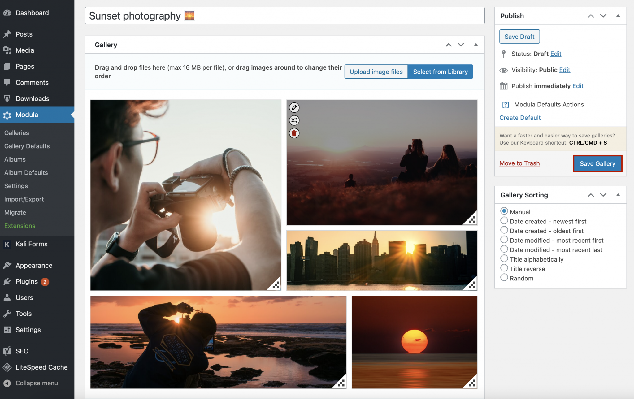 How to create a photo gallery website A complete guide
