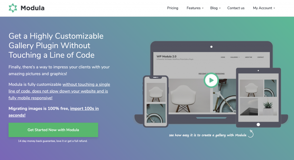 the Modula plugin