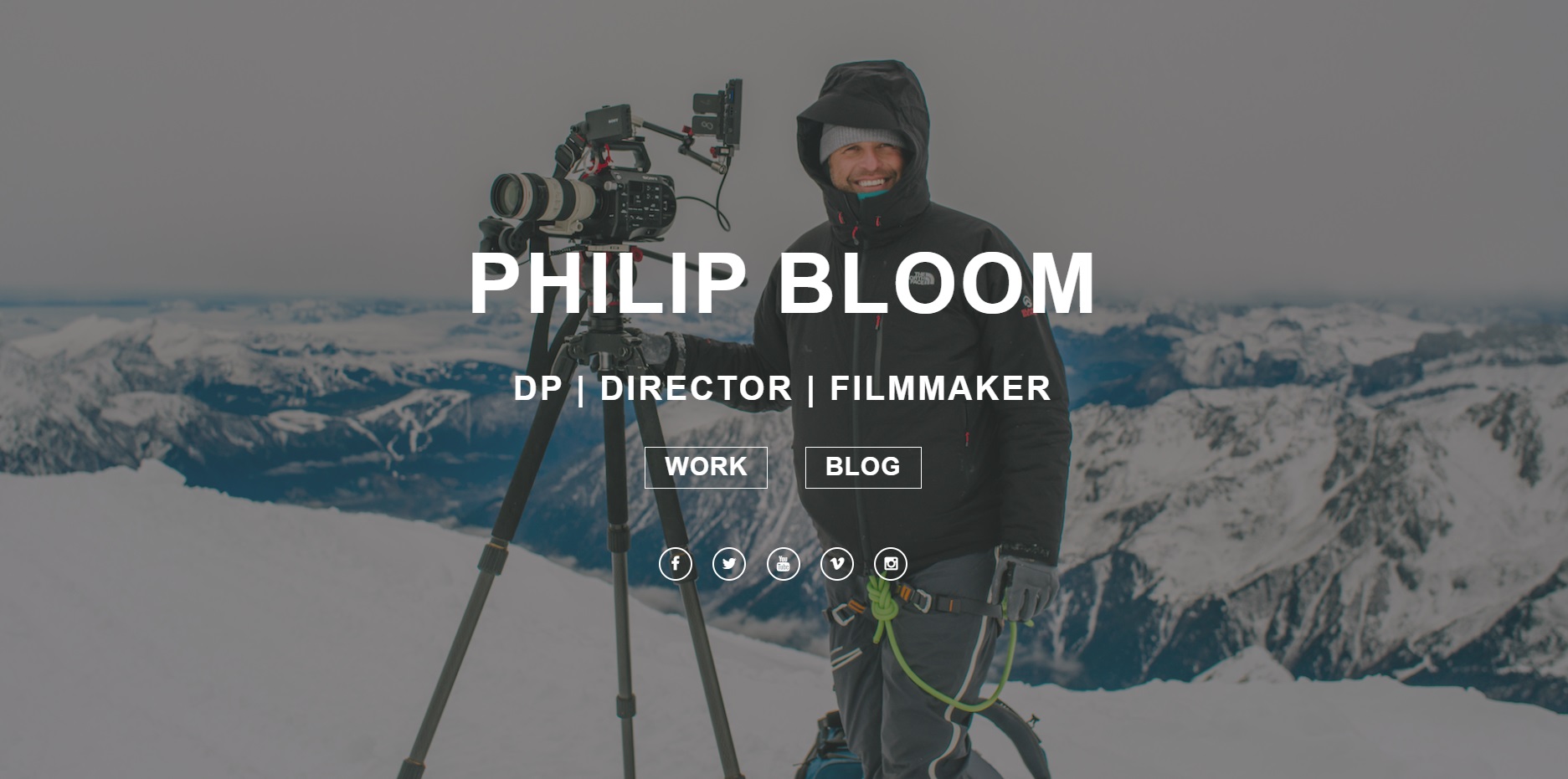 Philip Bloom video portfolio website