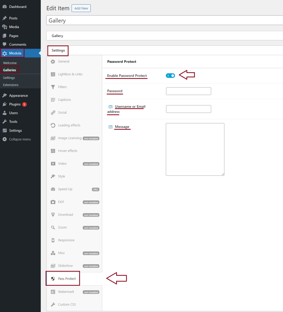 Protect Img How To Create Password-Protected Image Galleries | WordPress Modula