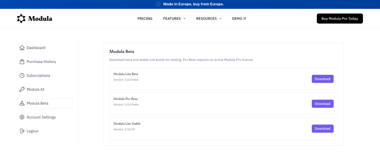 modula-beta-download